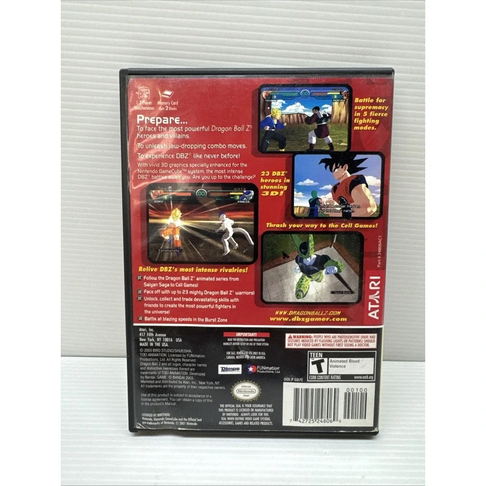 Dragon Ball Z: Budokai (Nintendo GameCube, 2003) Complete - Player's Choice